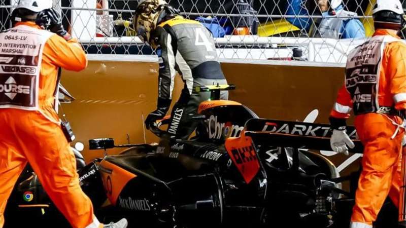 Lando Norris y la espeluznante radio tras su accidente en el GP de Las Vegas 2023: Víctor Abad revela lo sucedido en Código F1