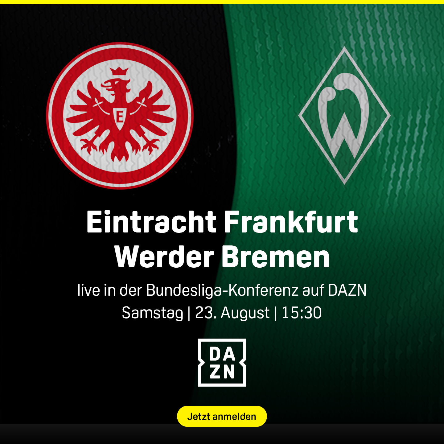 Eintracht Frankfurt Werder Bremen Banner