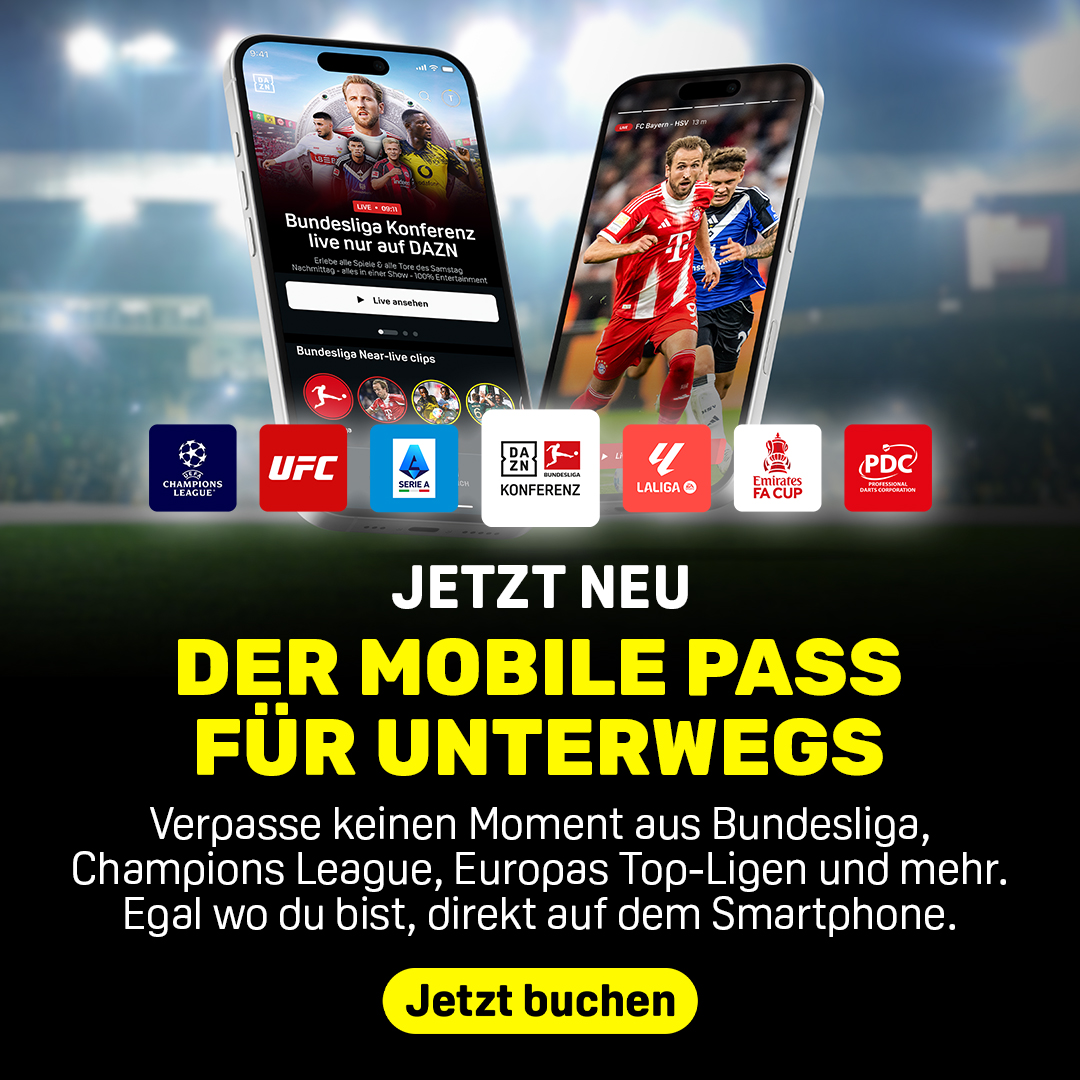 DAZN Mobile Pass Banner CTA