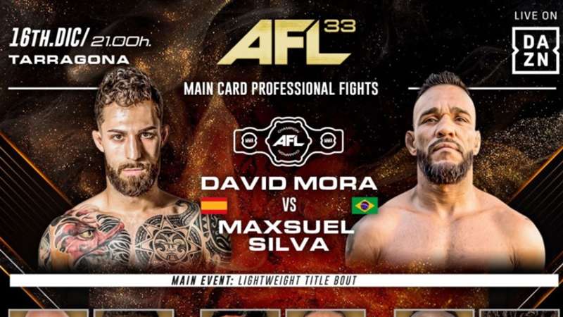 AFL 33 Tarragona: cuándo es, cómo ver MMA en España y lista de participantes