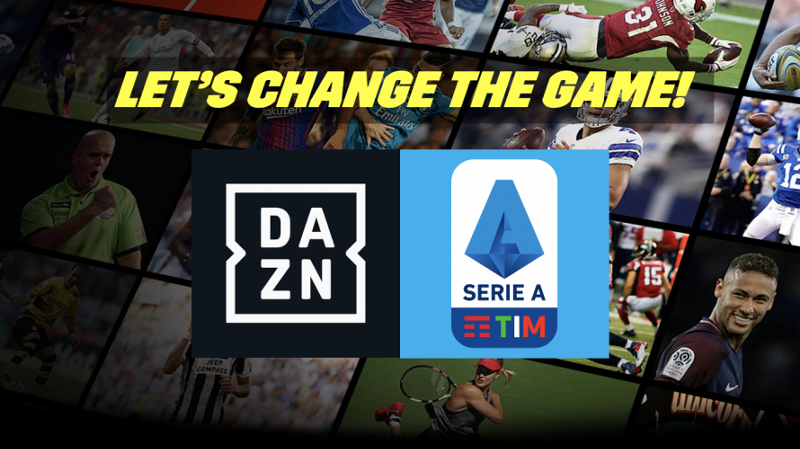 DAZN trasmetterà tutta la Serie A TIM nel triennio 2021/24