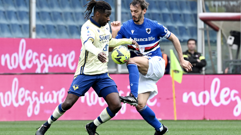 Gabbiadini rianima la Sampdoria: doppietta nel 3-1 al Verona al Ferraris