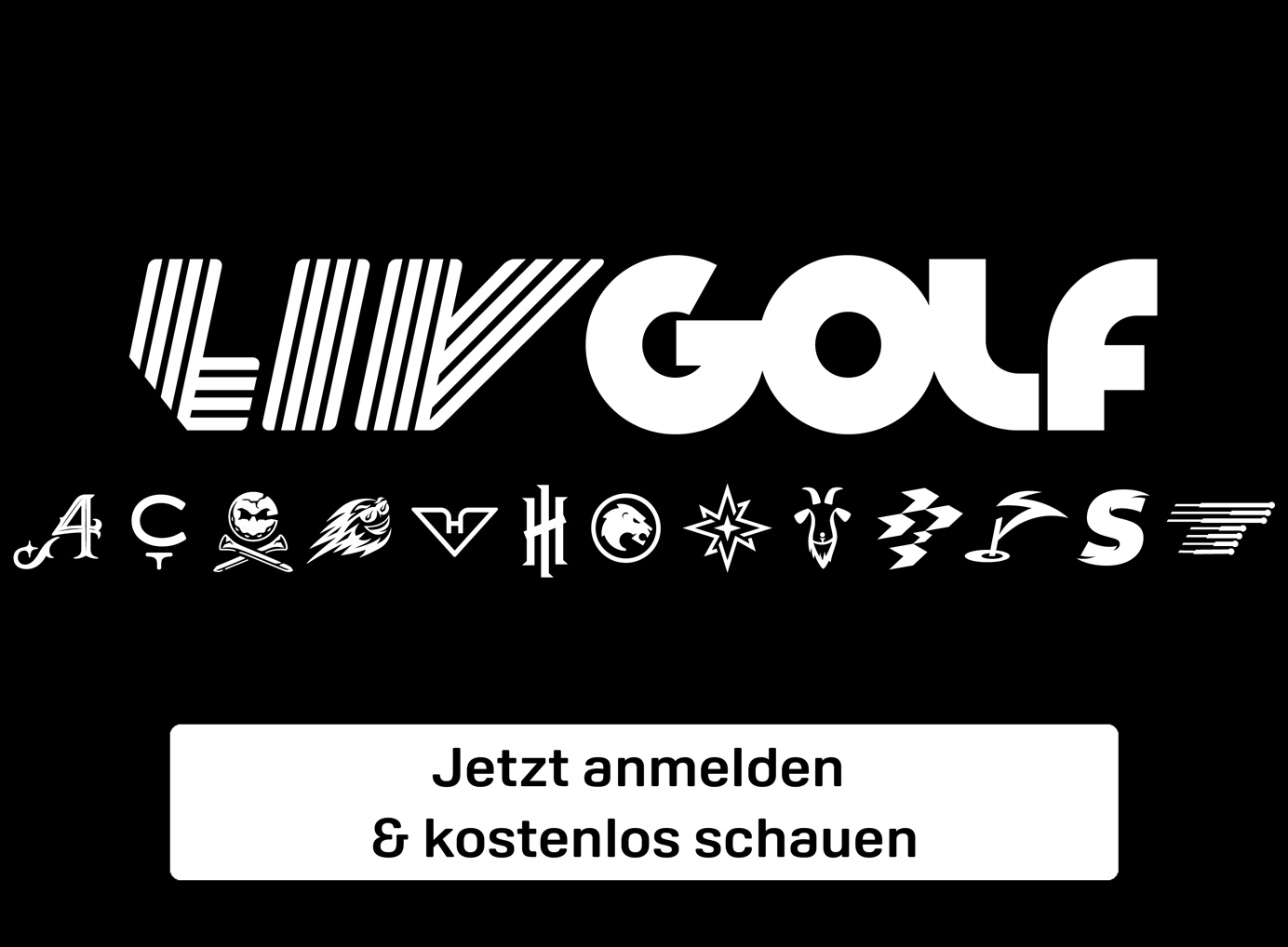 LIV Golf Tour DAZN Banner