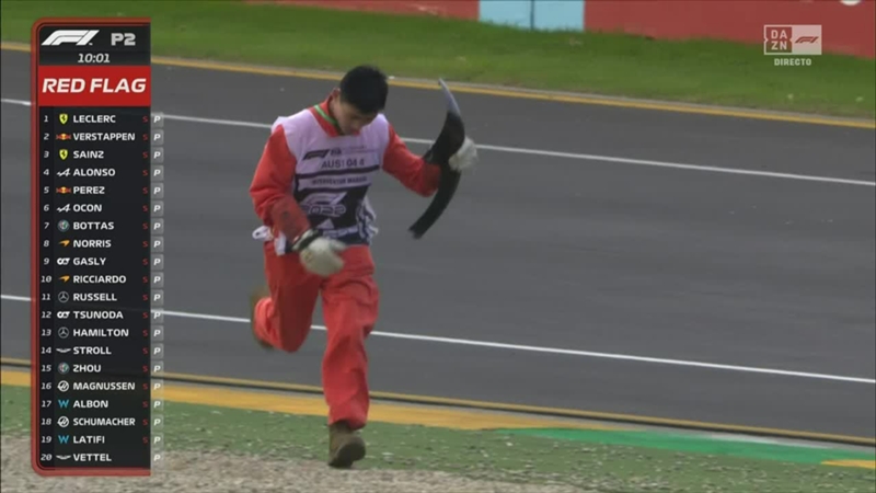 Antonio Lobato y la divertida narración de la carrera de un comisario que acabó en el suelo en Albert Park: "¡Safety Car!"