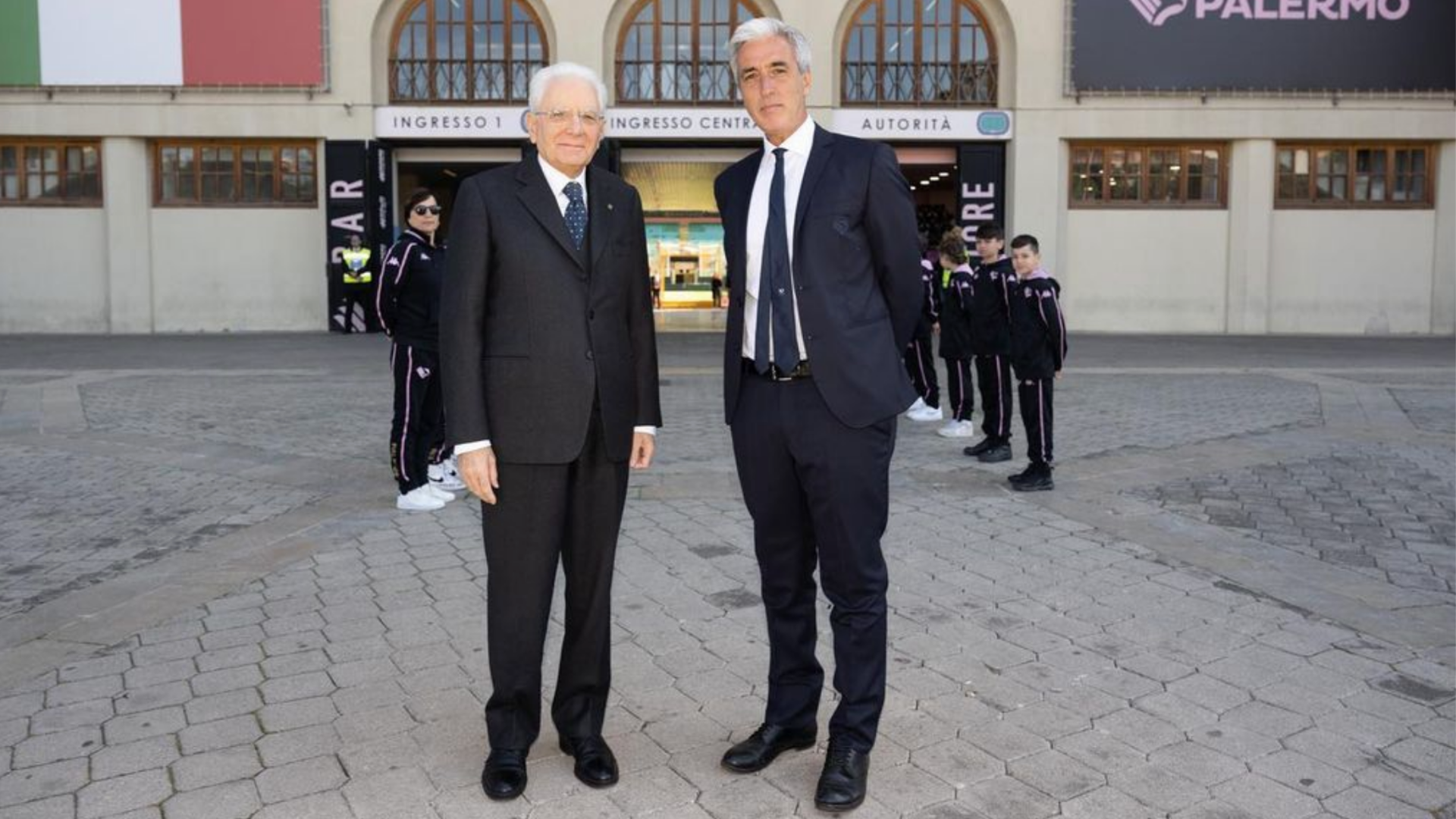 Mattarella visita il Palermo Calcio al Barbera