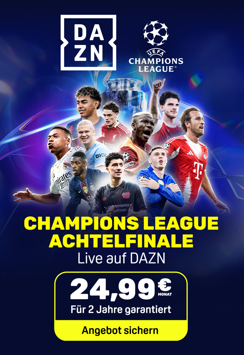 Banner Angebot 24.99 Euro CL Achtelfinale