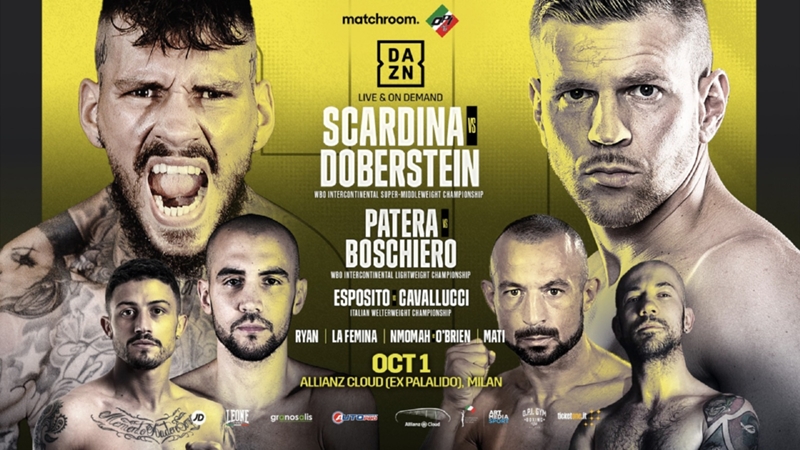 ¿En qué canal será el duelo Daniele Scardina vs. Juergen Doberstein? Información de la transmisión en vivo, hora de inicio, cómo ver en DAZN