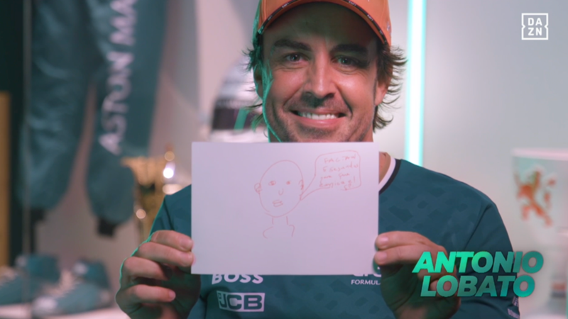 Fernando Alonso, Pedro de la Rosa y su viral 'retrato' de Antonio Lobato: "La realidad supera a la ficción"