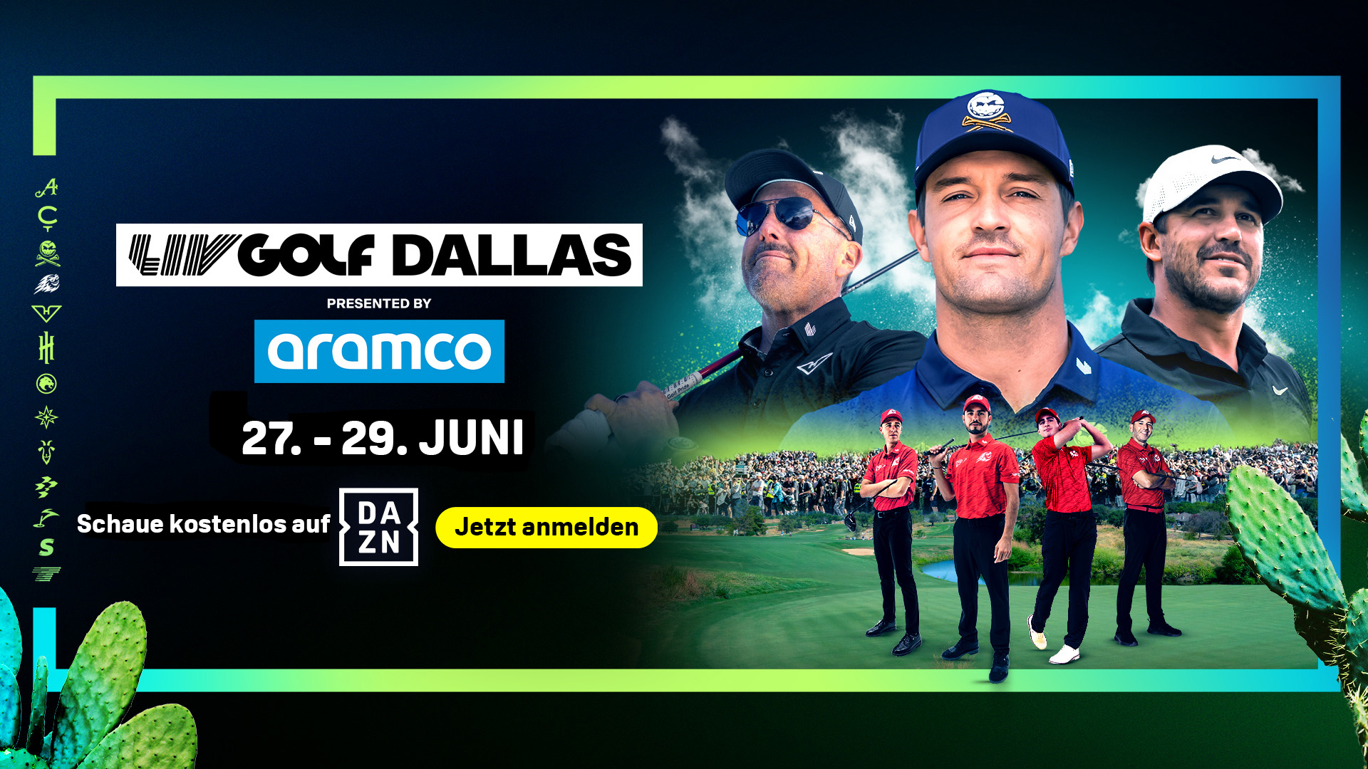 LIV Golf Tour DAZN Header Banner