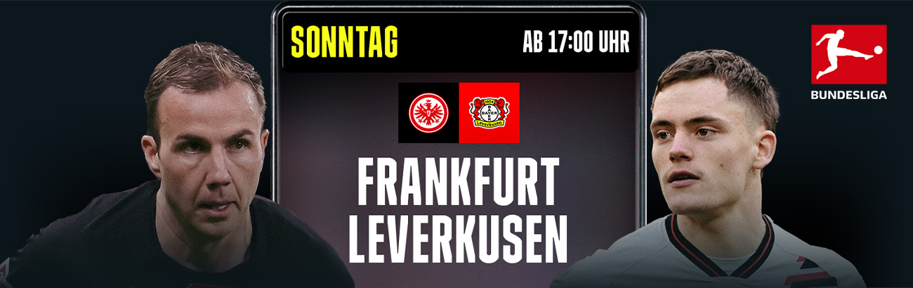 Eintracht Frankfurt Bayer Leverkusen Bundesliga DAZN Banner