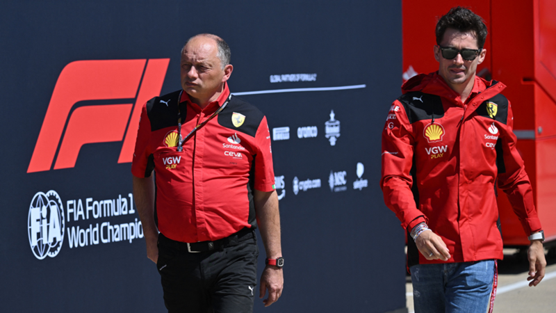 Fred Vasseur y su reconocimiento a Charles Leclerc tras el GP de Las Vegas 2023: "Ha adelantado tres veces a un Red Bull, algo que no habíamos visto en todo el año"