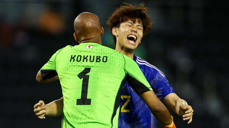 日本が数的不利を強いられた中、好セーブ連発で救ったGK小久保玲央ブライアン、「チームを助けるプレーで勝利に貢献できて良かった」 | AFC U23アジアカップ