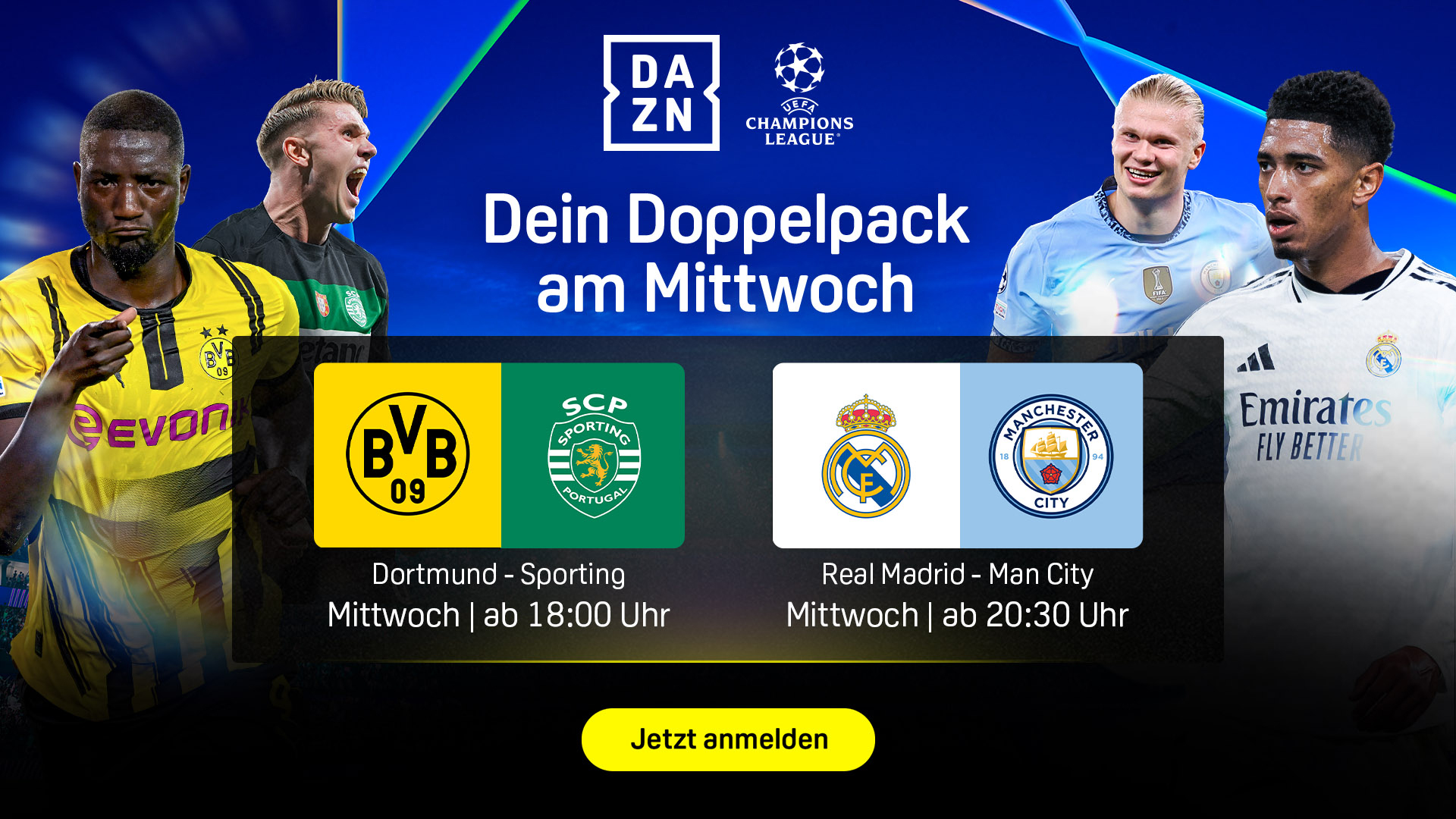 Champions League Playoffs Rückspiele Header
