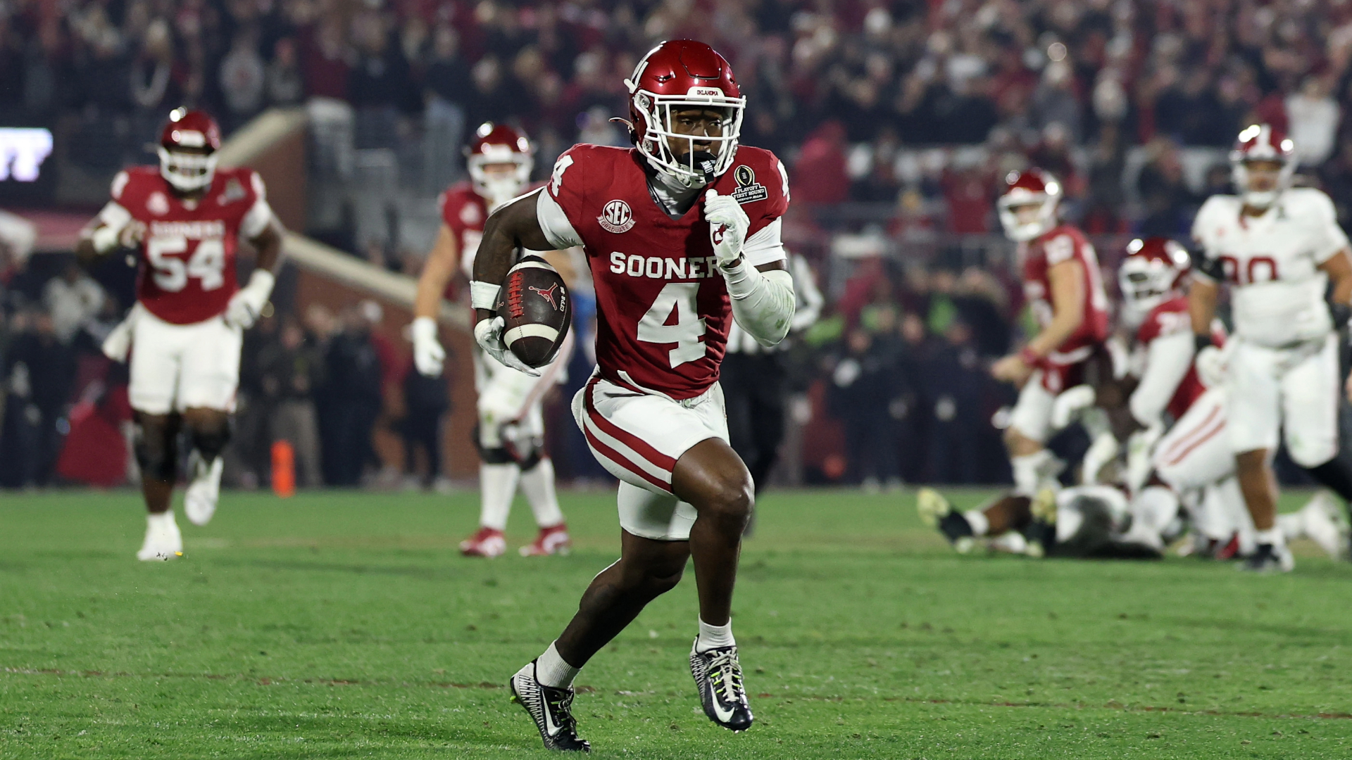 Oklahoma WR Deion Burks makes big statement with eye-popping Combine ...