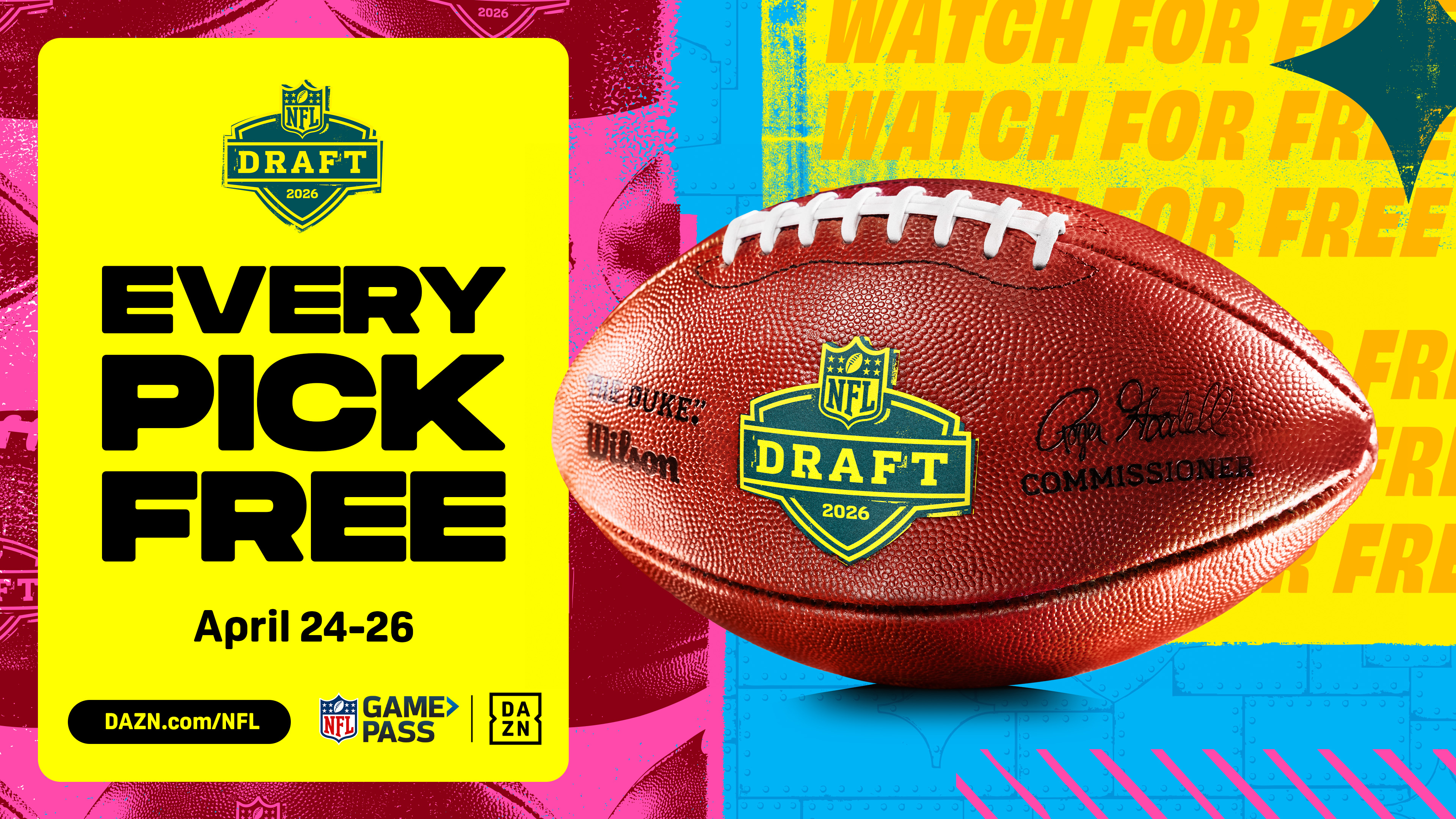 How To Watch The 2026 NFL Draft Live On DAZN DAZN News CA Nfl Game Pass 16x9 