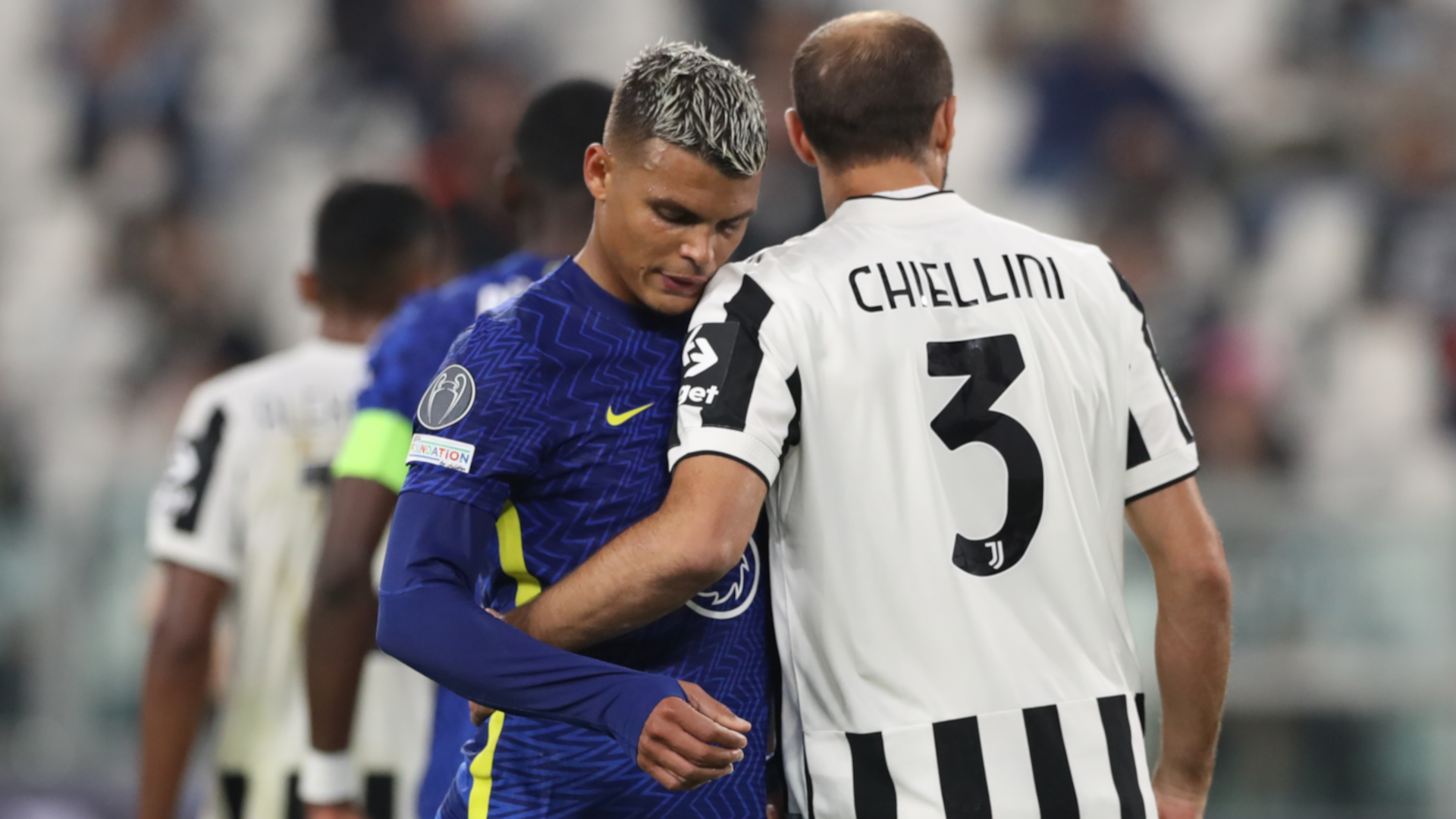 Thiago Silva Giorgio Chiellini FC Chelsea Juventus Turin Champions League 29092021