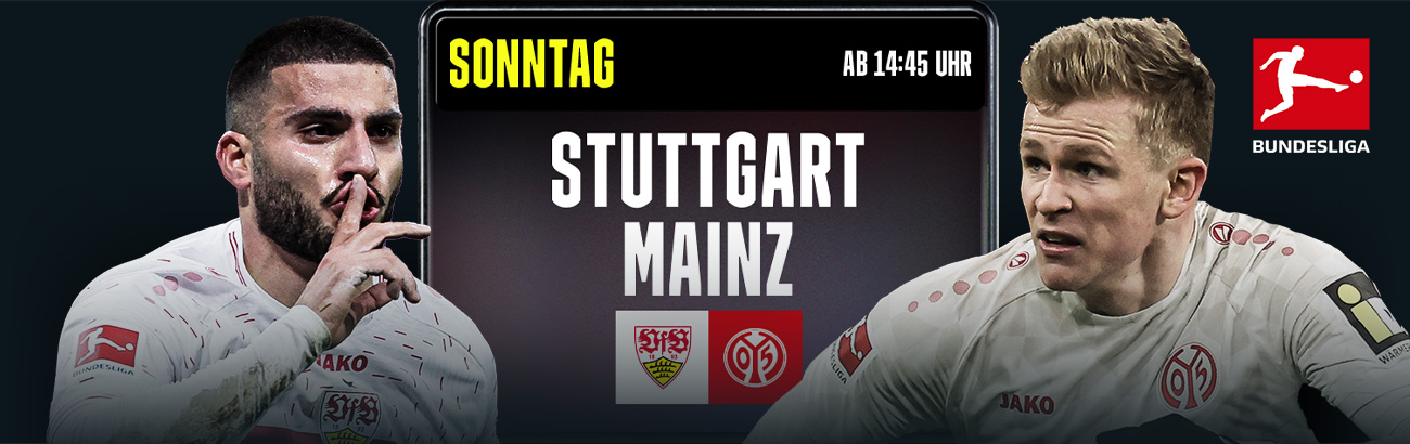 VfB Stuttgart Mainz 05 Bundesliga DAZN Banner