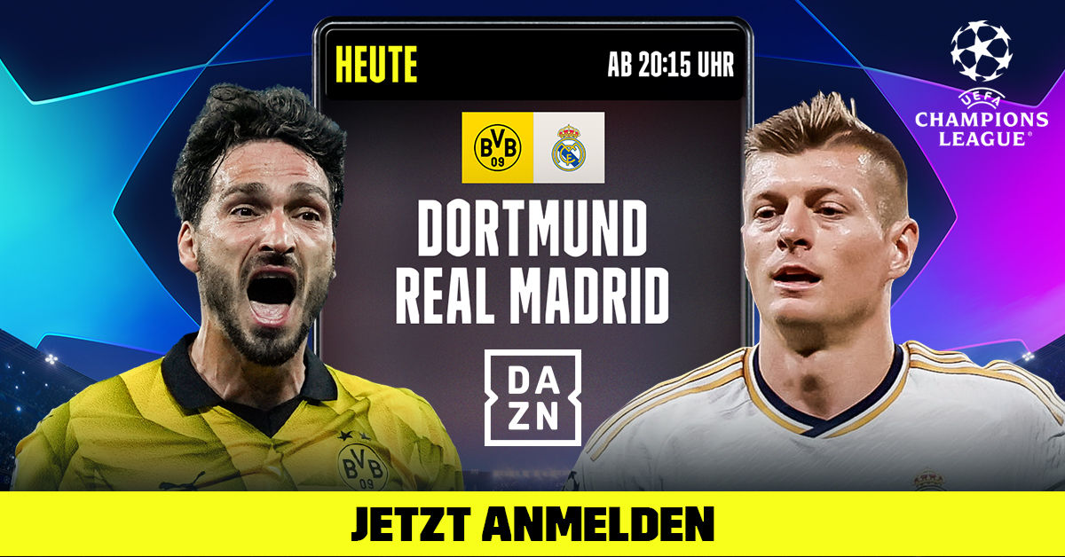 BVB Borussia Dortmund Real Madrid UEFA Champions League Finale 2024 DAZN