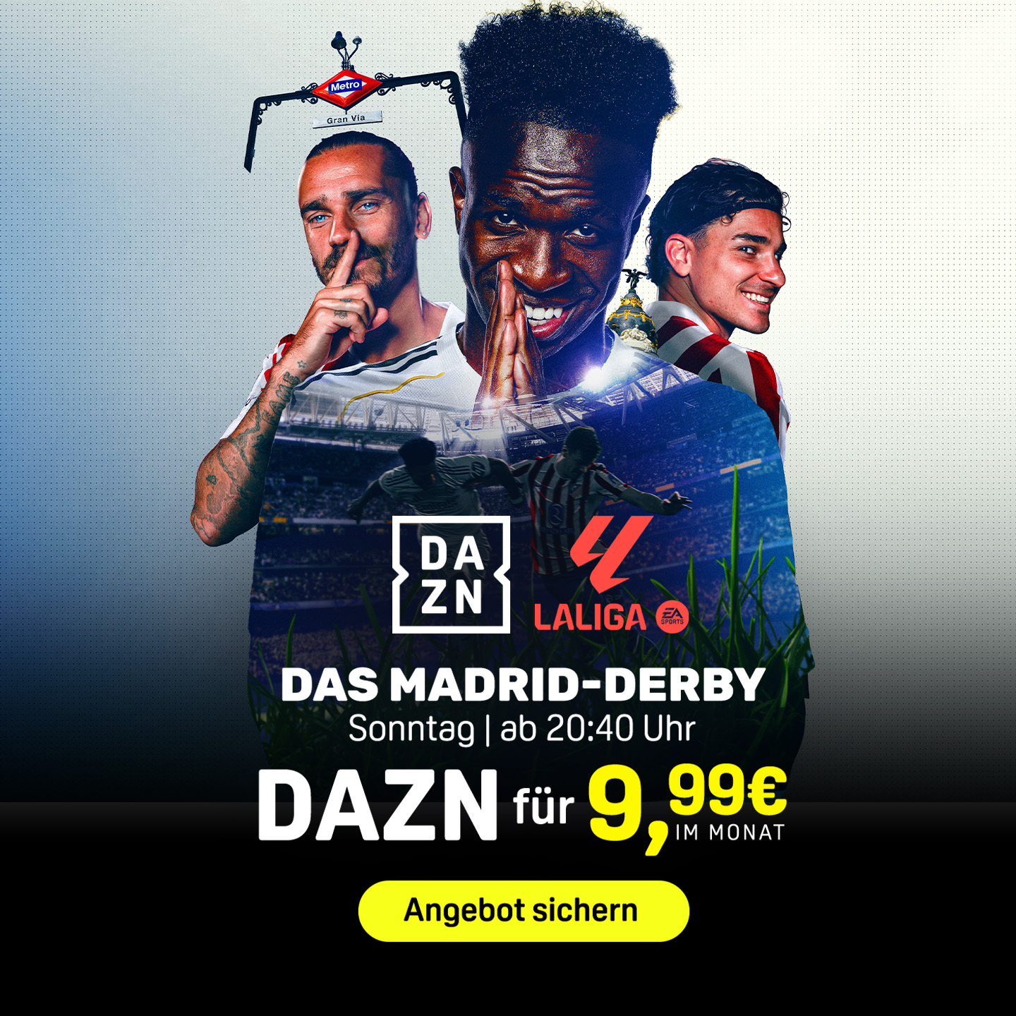 Real Madrid Atletico Derbi madrileno 2026 Banner Angebot