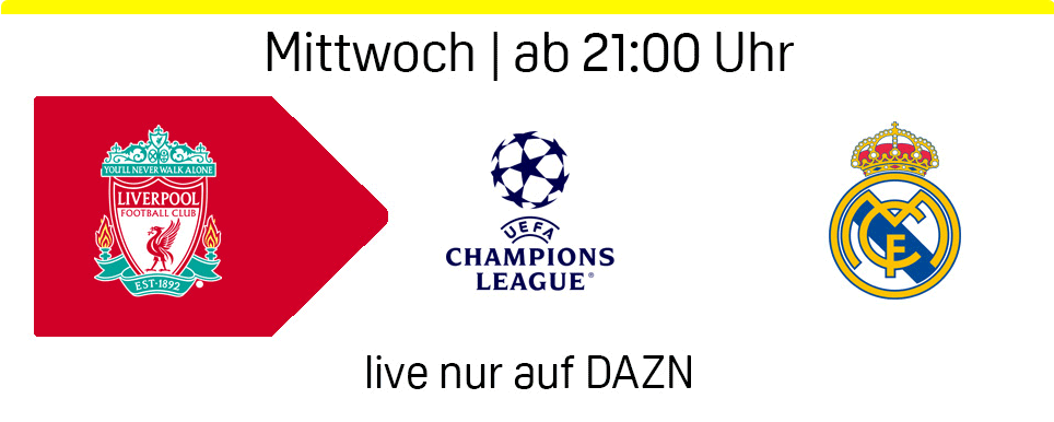 FC Liverpool Real Madrid Champions League Spieltag 5 Banner