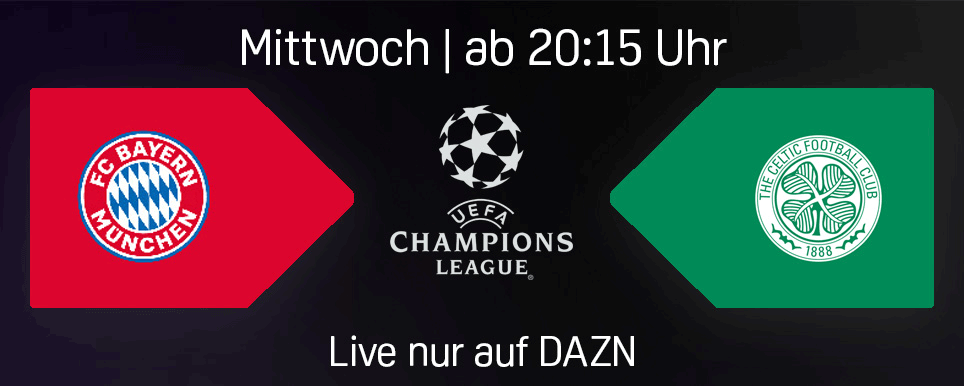 FC Bayern Celtic Champions League Playoffs 2025 Banner CTA