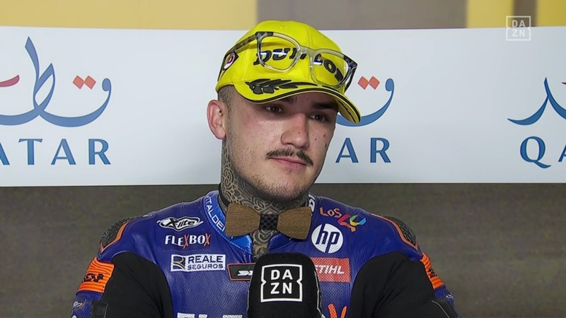 Arón Canet y su confesión tras el primer podio del año en Moto2: "Me he liado con la pizarra y casi la lío parda"