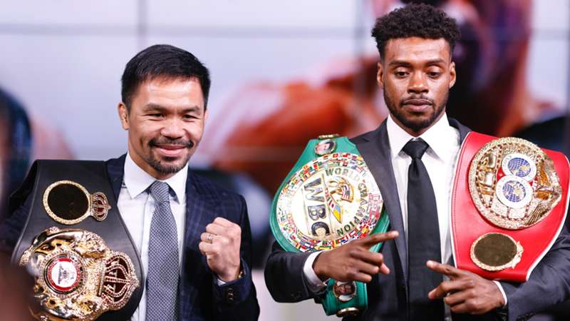 Manny Pacquiao calls Errol Spence Jr. 'better than Floyd Mayweather' at press conference for August 21 fight