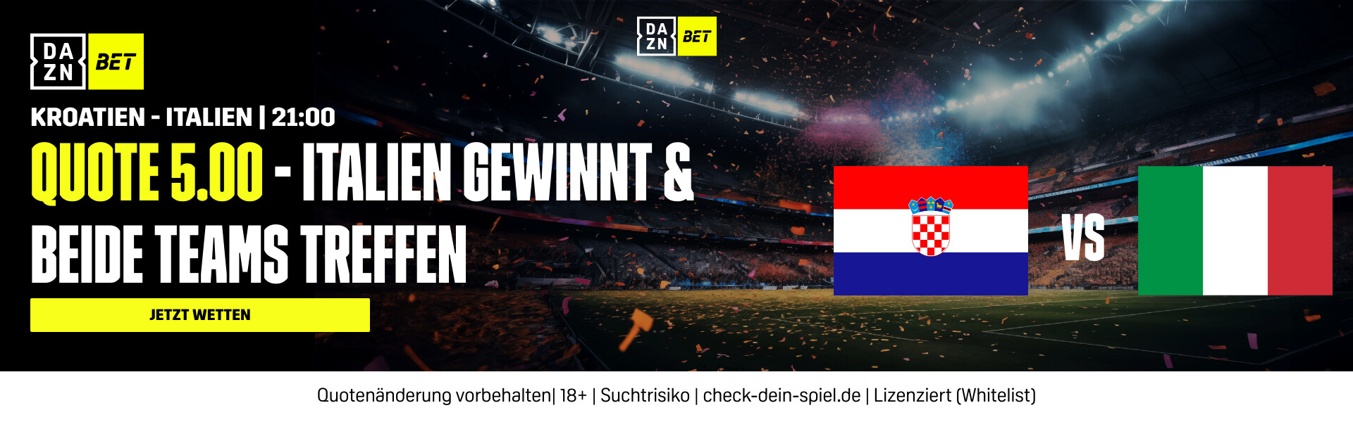 DAZN Bet Kroatien Spanien ITA gewinnt und beide treffen