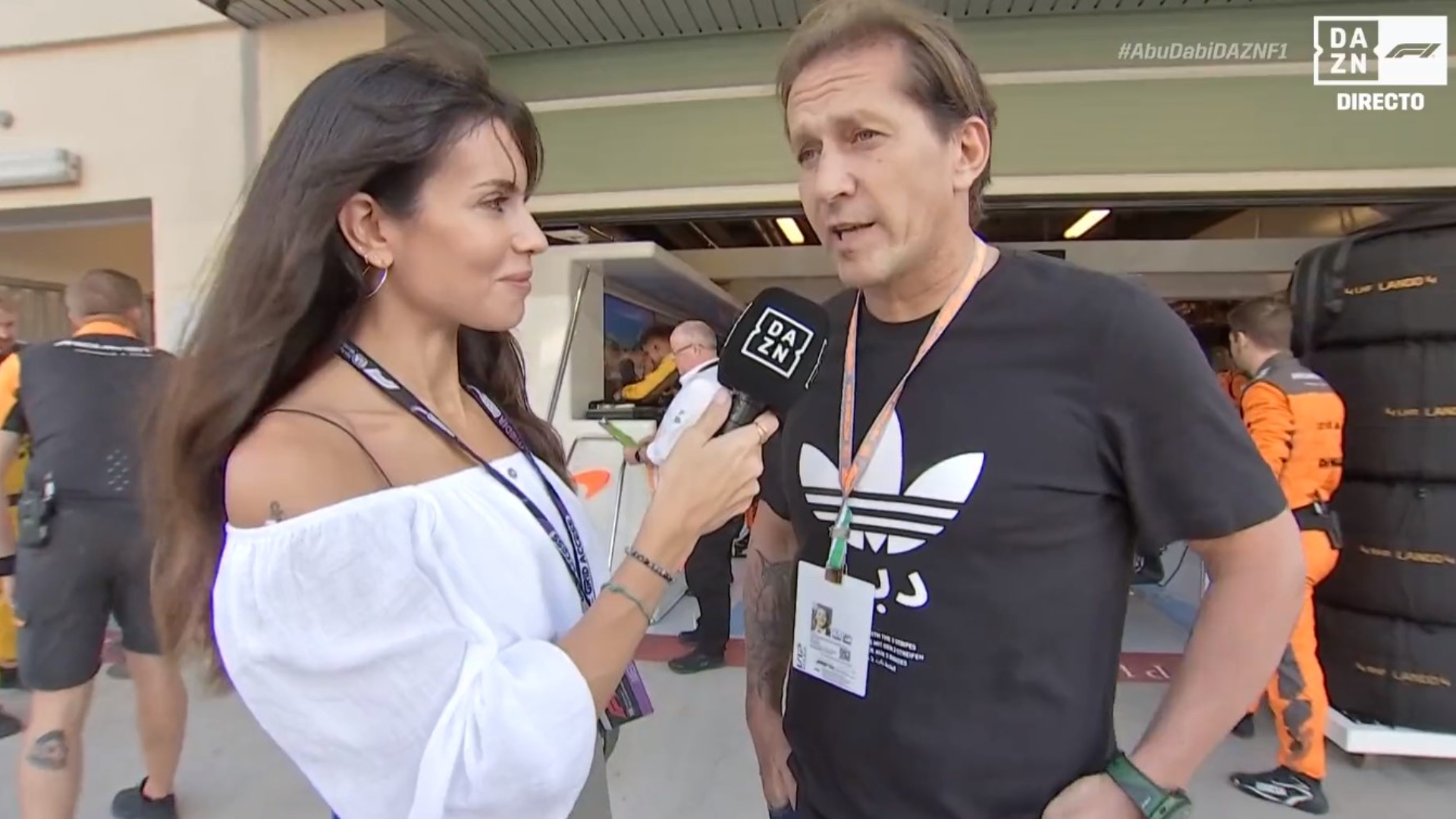 Melissa Jiménez, Míchel Salgado, GP Abu Dhabi 2023, Fórmula 1, F1, DAZN