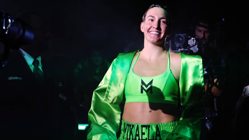 Mikaela Mayer reacts to Sandy Ryan paint controversy before world title fight