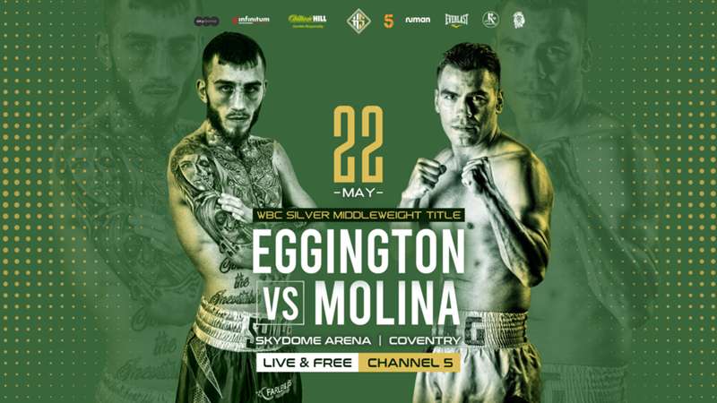 Sam Eggington vs. Carlos Molina: Fecha, horarios, canal de televisión y transmisión en vivo