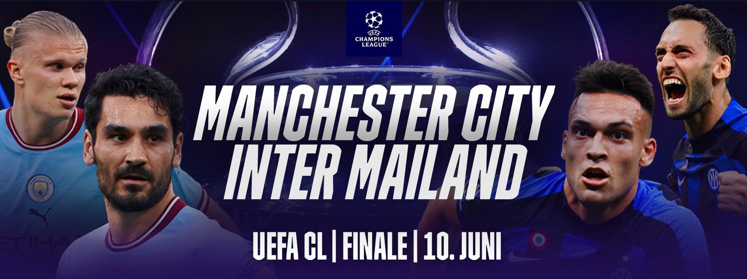 Champions League Finale Manchester City Inter Banner DAZN