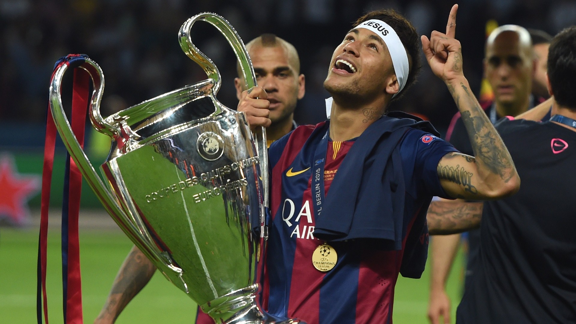 Neymar UCL trophy June2016