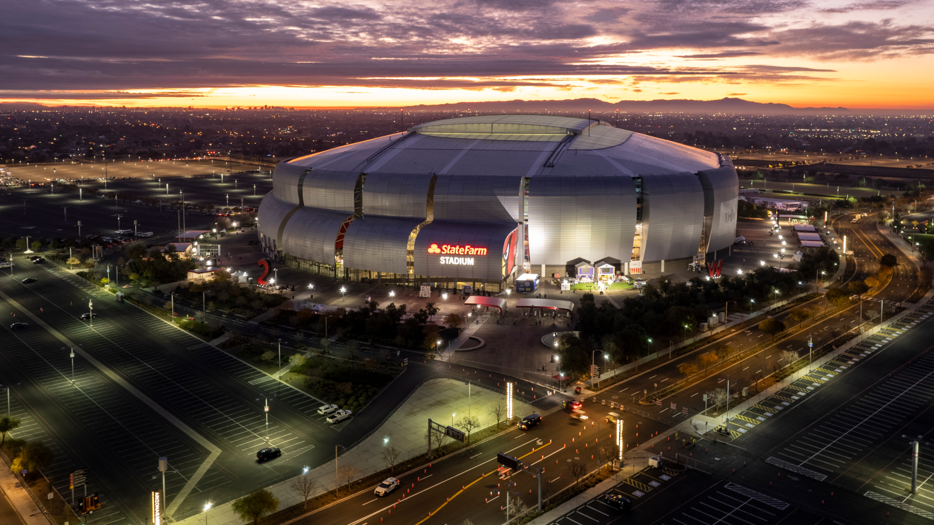 Inside State Farm Stadium, Super Bowl venue with retractable field