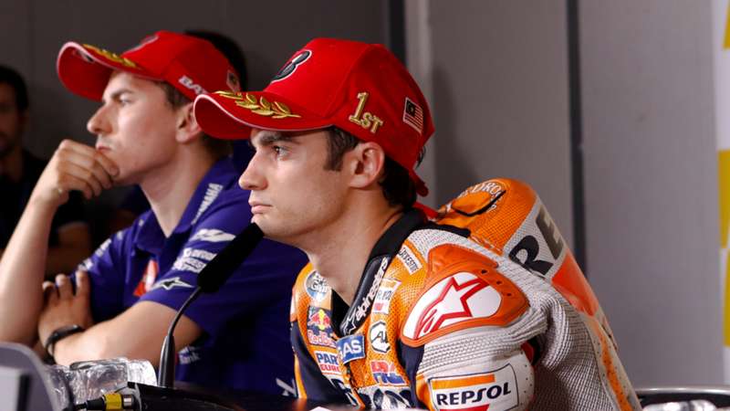 Dani Pedrosa desvela por qué no le dio la mano a Jorge Lorenzo tras la clasificación de Jerez en 2008: "No soy una persona falsa"