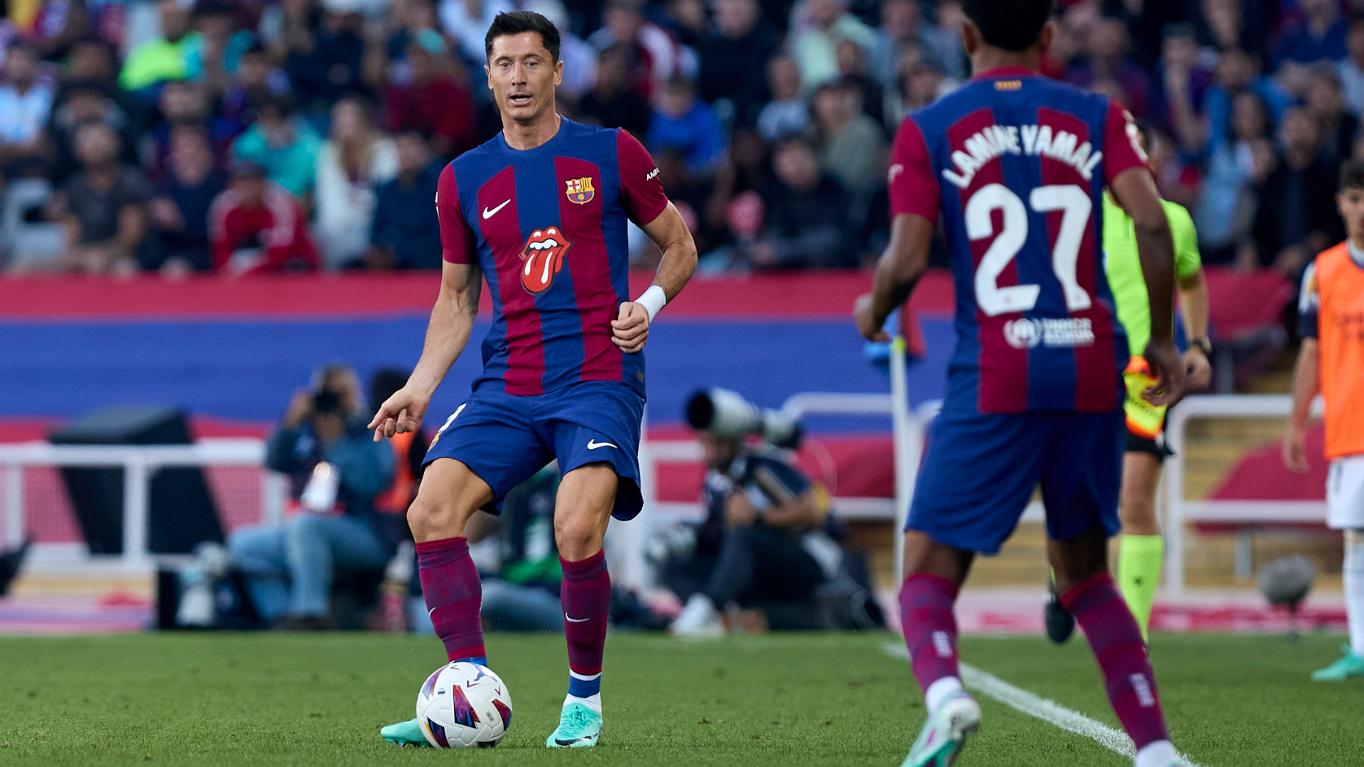 Robert Lewandowski, Lamine Yamal, FC Barcelona, LALIGA