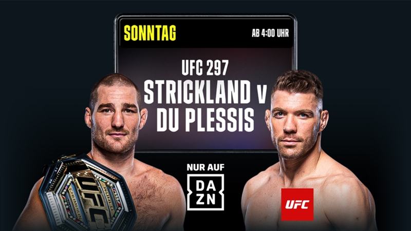 UFC 297 heute live: Strickland vs. Du Plessis im TV und LIVE-STREAM