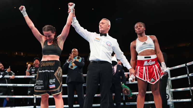 Chantelle Cameron shines against Mary McGee to become unified super-lightweight champion