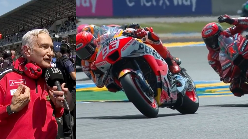 Ducati 'defiende' a Marc Márquez de su toque a Pecco Bagnaia en el sprint de Le Mans: "Amamos a los pilotos guerreros"