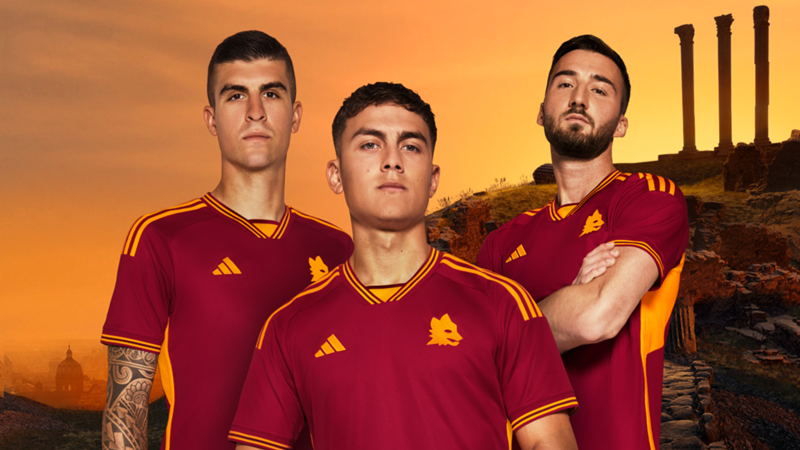 adidas e AS Roma presentano il nuovo Home Kit dei giallorossi