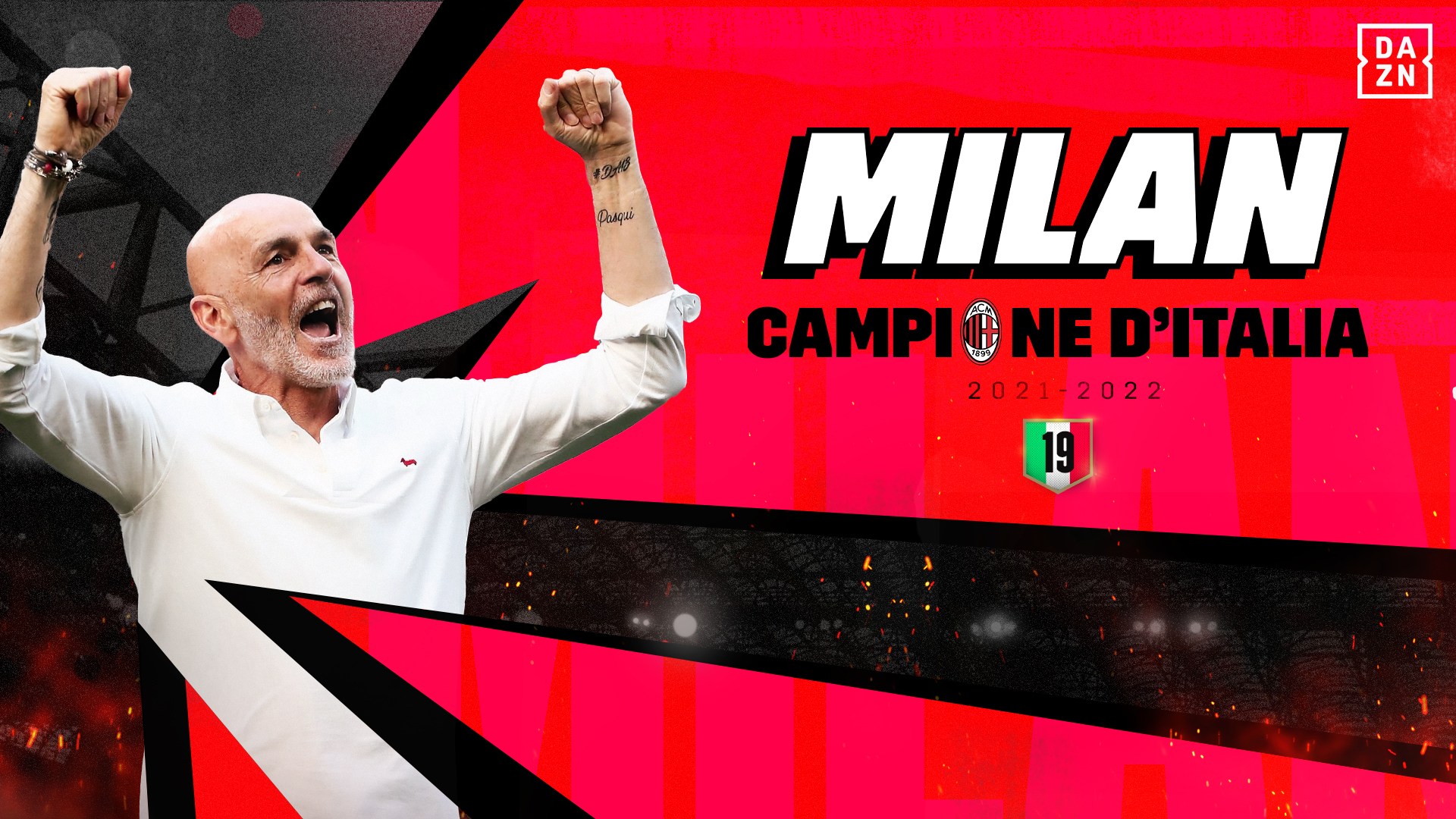 Miniature Calcio MILAN 2021/22 Campione d'Italia Scudetto Pioli