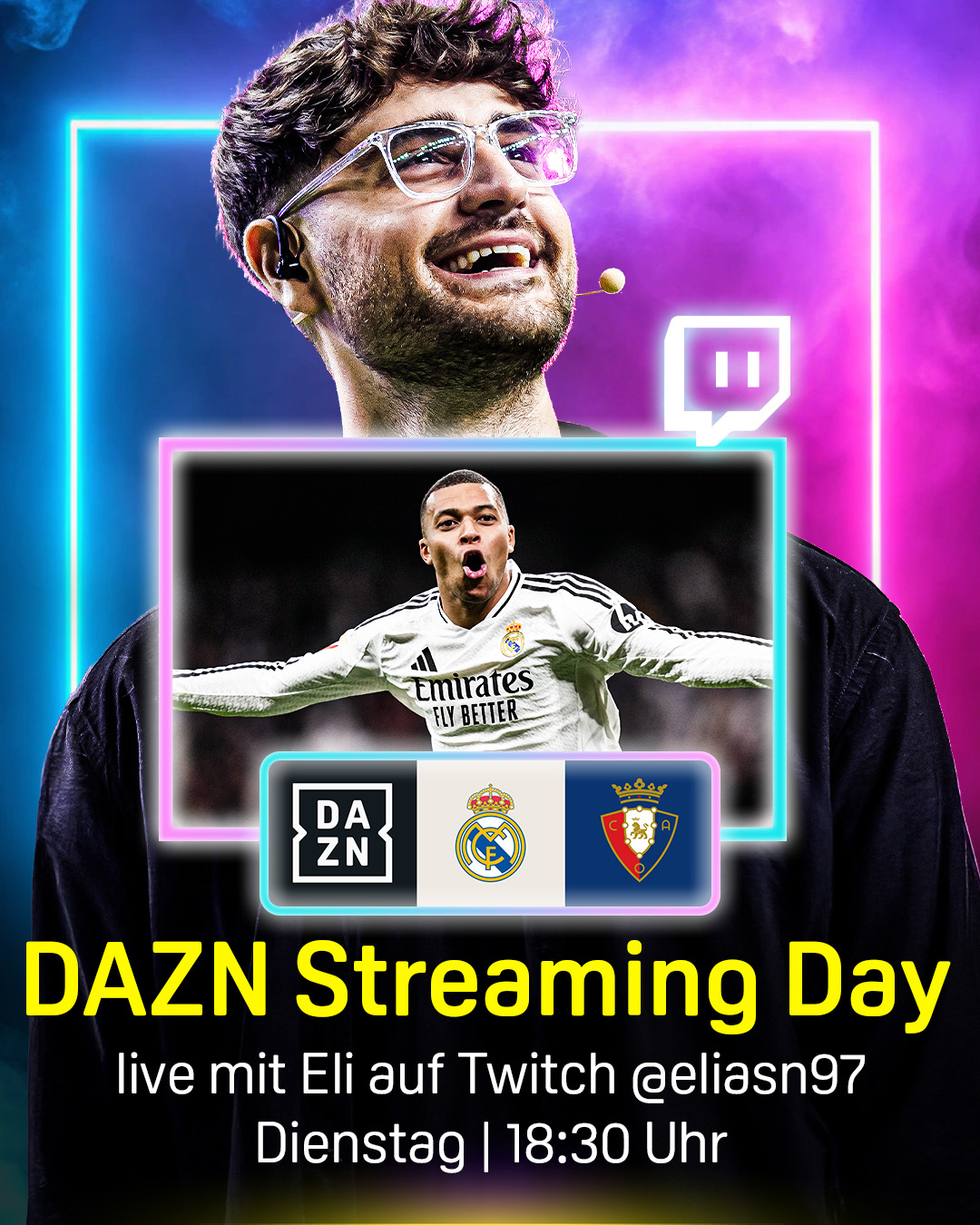 EliasN97 Real Madrid Osasuna Streaming Day Banner