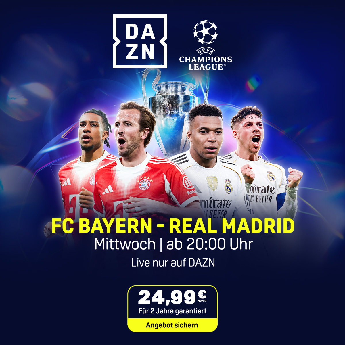 FC Bayern München Real Madrid Banner Champions League Rückspiel Viertelfinale 2026