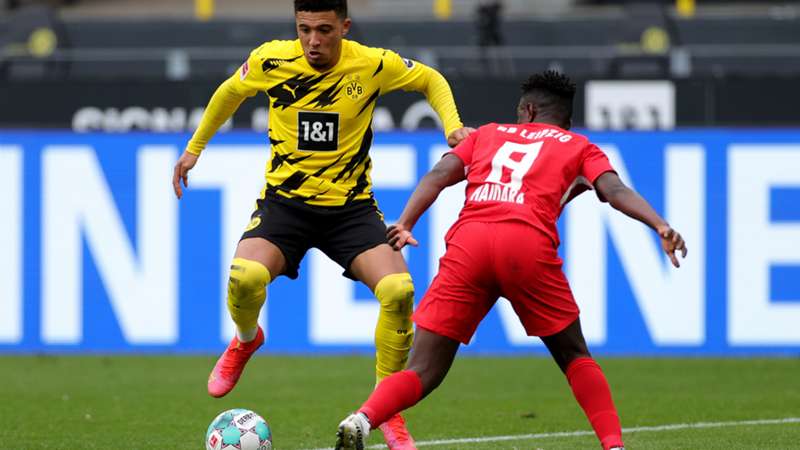 ONLY GER BVB Dortmund vs. RB Leipzig Jadon Sancho vs. Amadou Haidara Bundesliga 08052021