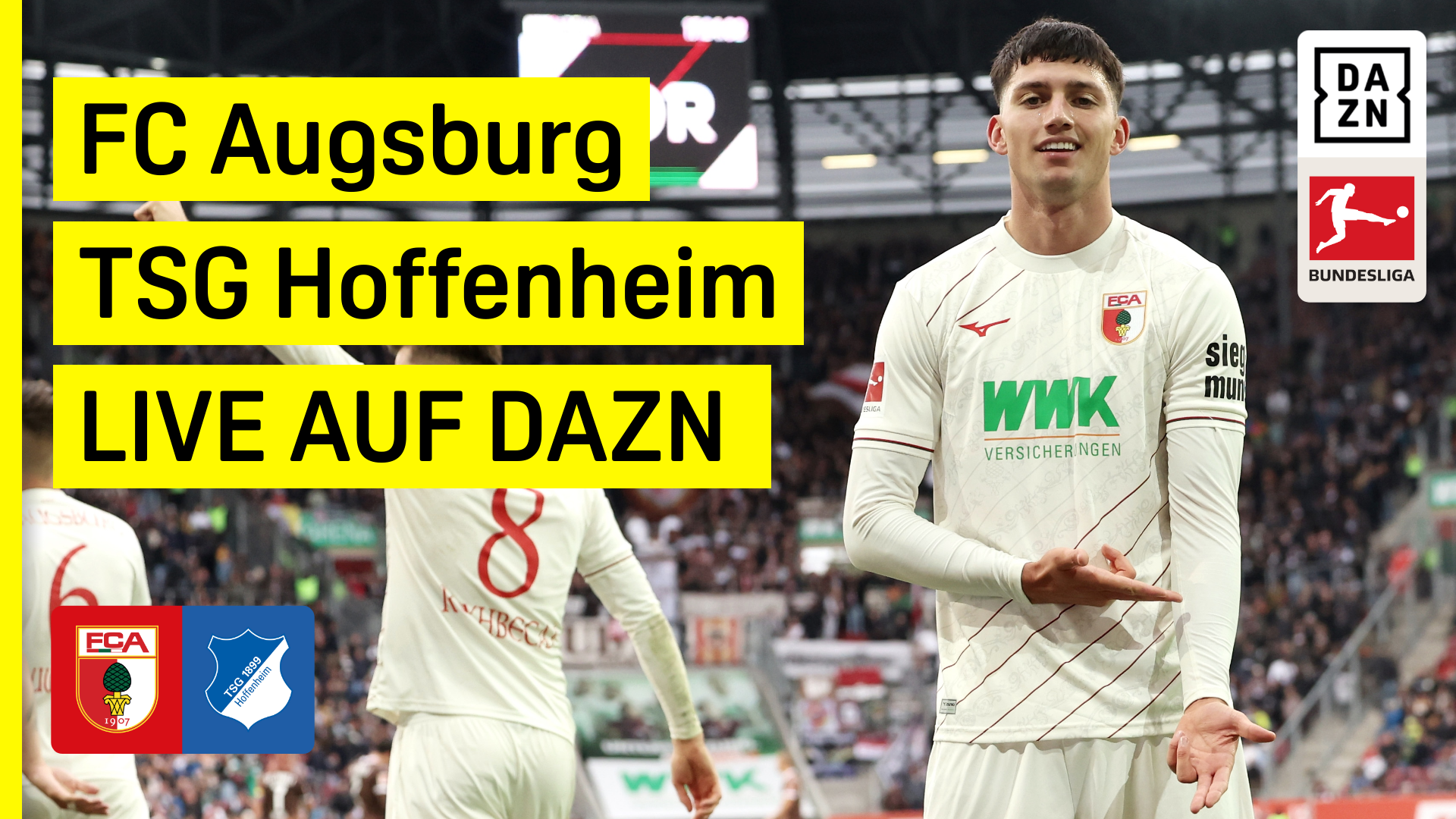 FC Augsburg TSG Hoffenheim Bundesliga DAZN Header