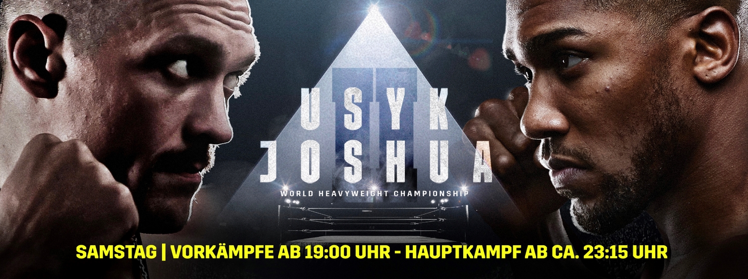 Oleskandr Usyk AJ Anthony Joshua 2 Boxen Schwergewicht Banner