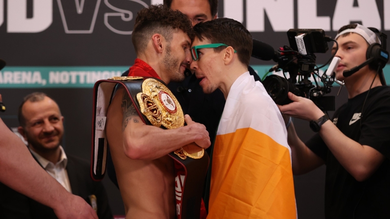 Leigh Wood and Michael Conlan go head to head at intense weigh in ahead of world title clash