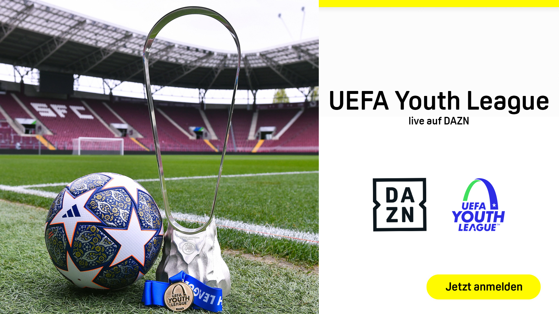 UEFA Youth League DAZN Header