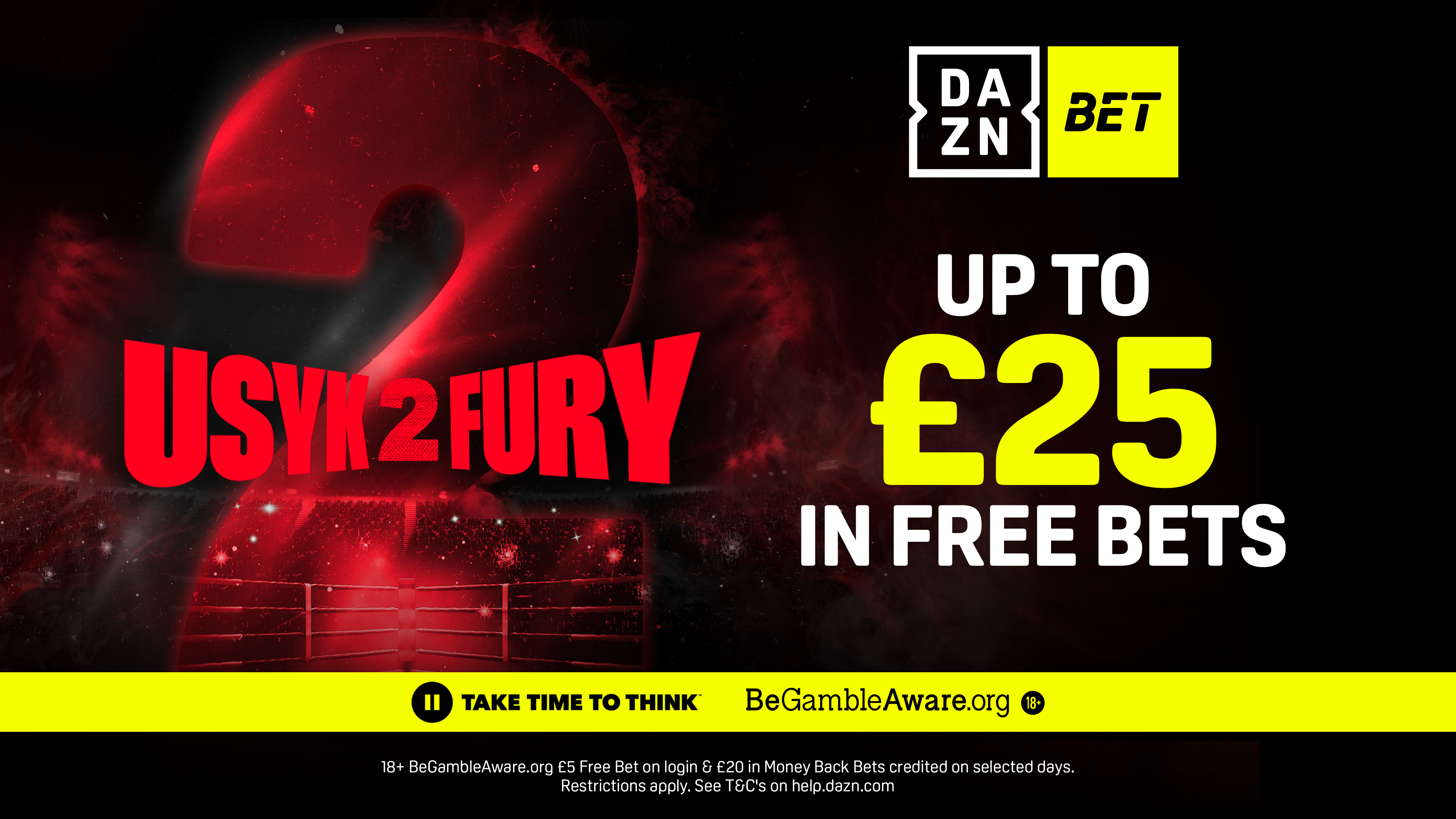 Usyk v Fury 2 DAZN Bet offer