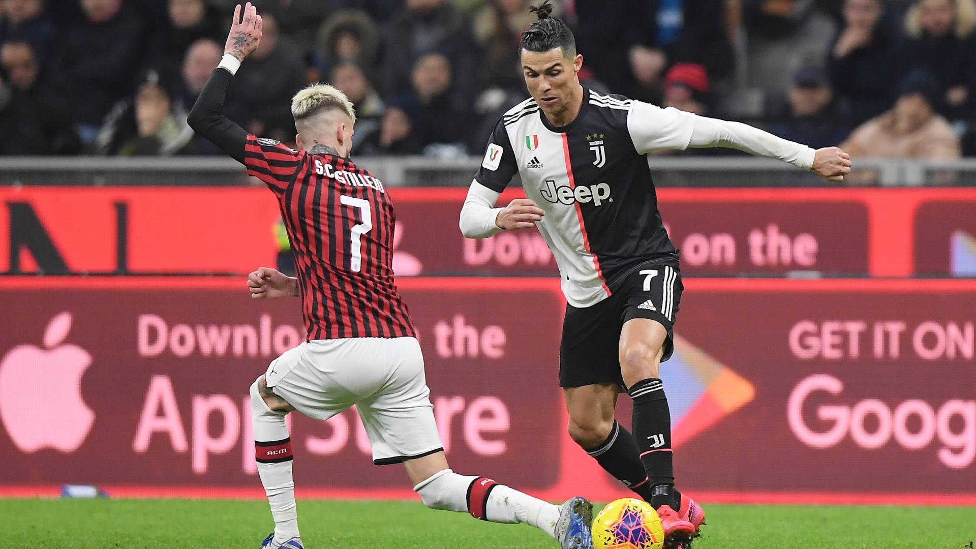 Milan Juventus Coppa Italia Hinspiel Halbfinale 2020